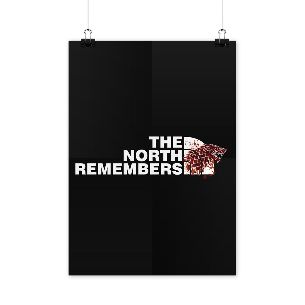 The North Remembers Poster Winterfell Poster House Stark Poster