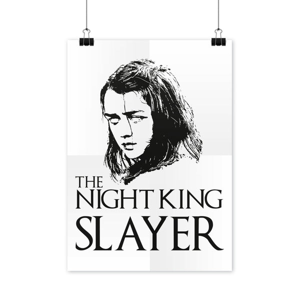 Arya Stark Poster The Night King Slayer Arya Stark Not Today