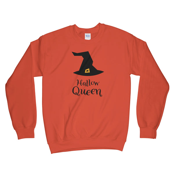 Hallow Queen Sweatshirt Hallowqueen Halloween Queen Sweater
