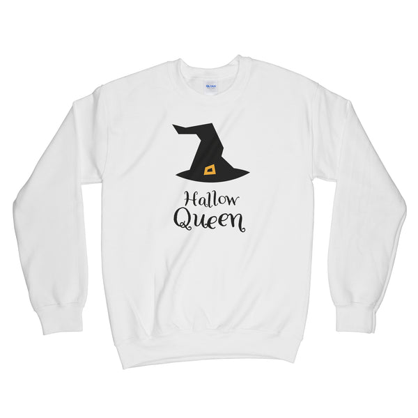Hallow Queen Sweatshirt Hallowqueen Halloween Queen Sweater