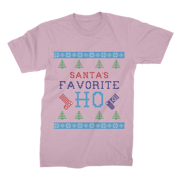Santa’s Favorite Ho Shirt Santa’s Fave Ho T-Shirt Tacky Christmas Party Tee