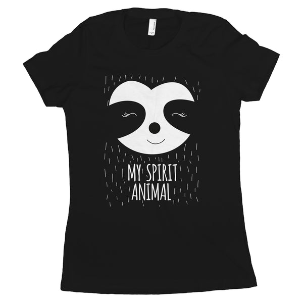 Sloth Spirit Animal Shirt Women Sloth is My Spirit Animal Tshirt Womens