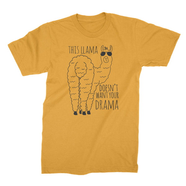 This Llama Doesnt Want Your Drama Shirt Tshirt Funny Llama Shirt
