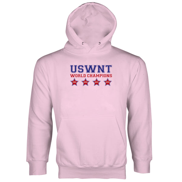 United States Womens National Team Four Stars Hoodie US Womens Soccer Champs