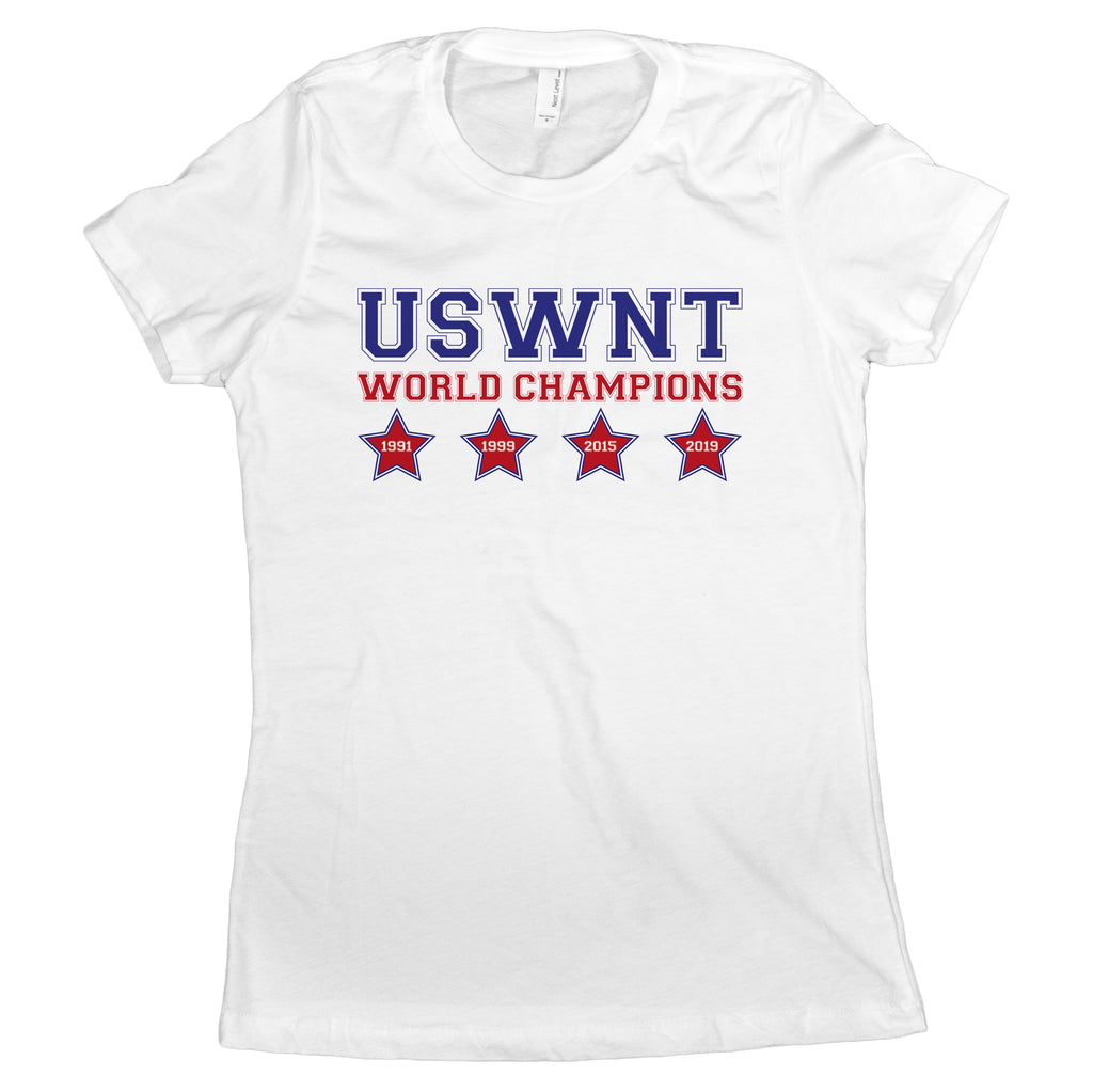 United States Women Soccer Apparel US Women’s Soccer Four Stars Womens Tshirt