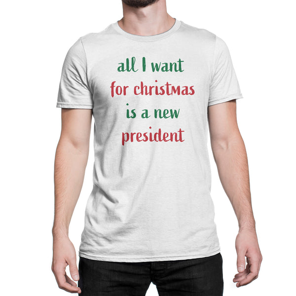 All I Want For Christmas Is A New President Shirt Anti Trump Christmas Shirt
