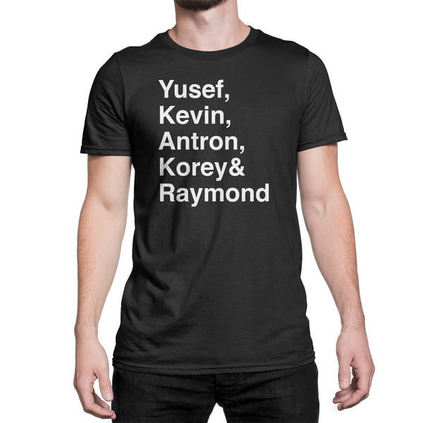 Exonerated 5 Shirt Yusef Kevin Antron Korey Raymond Tshirt