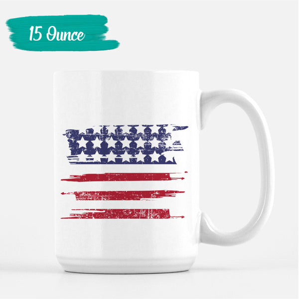 USA Flag Mug 4th of July Coffee Mug Independence Day Mugs for