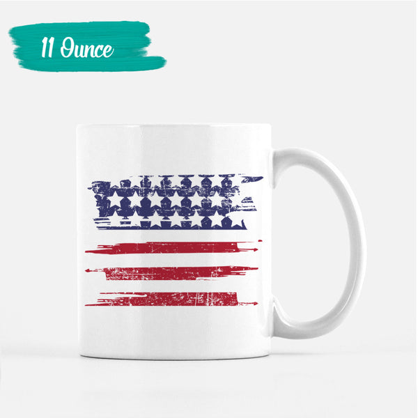 USA Flag Mug 4th of July Coffee Mug Independence Day Mugs for
