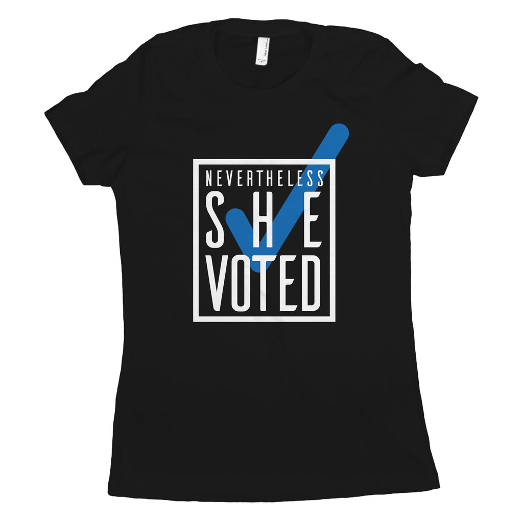 Nevertheless She Voted Feminist Shirt Democrat Womens Shirt Blue Wave 2018
