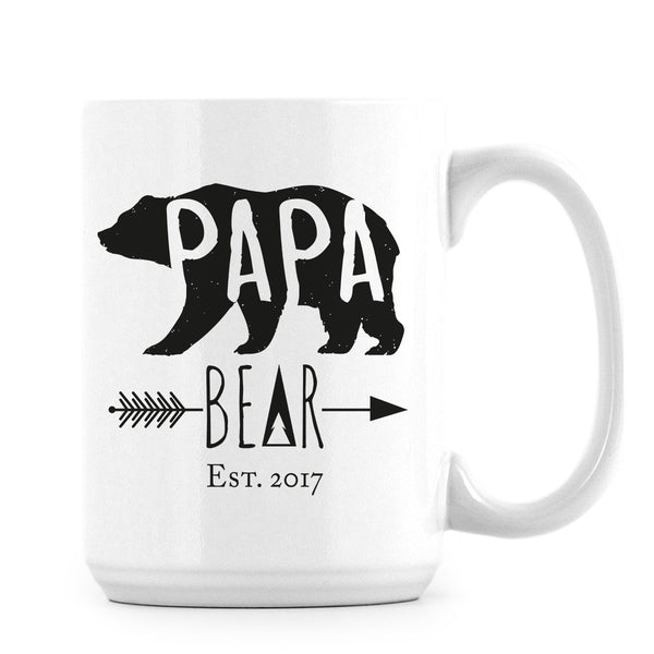 Papa Bear Est 2017 Papa Bear Mug Papa Bear 2017 New Dad Coffee Mug Father Bear Mug Papa Bear Coffee Mug Dad Bear Mug Papa Bear Gifts