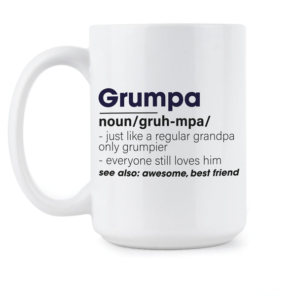 Grumpa Like a Regular Grandpa Only Grumpier Mug Grumpa Mug