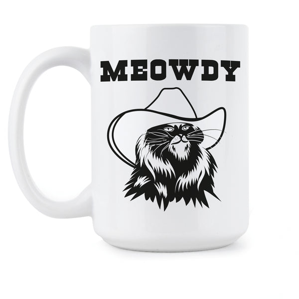 Meowdy Coffee Mug Meowdy Texas Cat Mug
