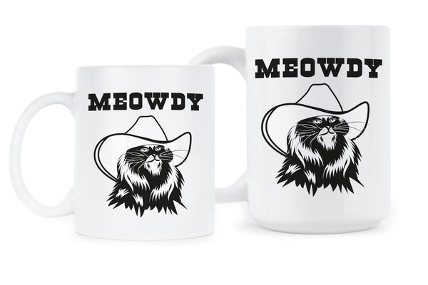 Meowdy Coffee Mug Meowdy Texas Cat Mug