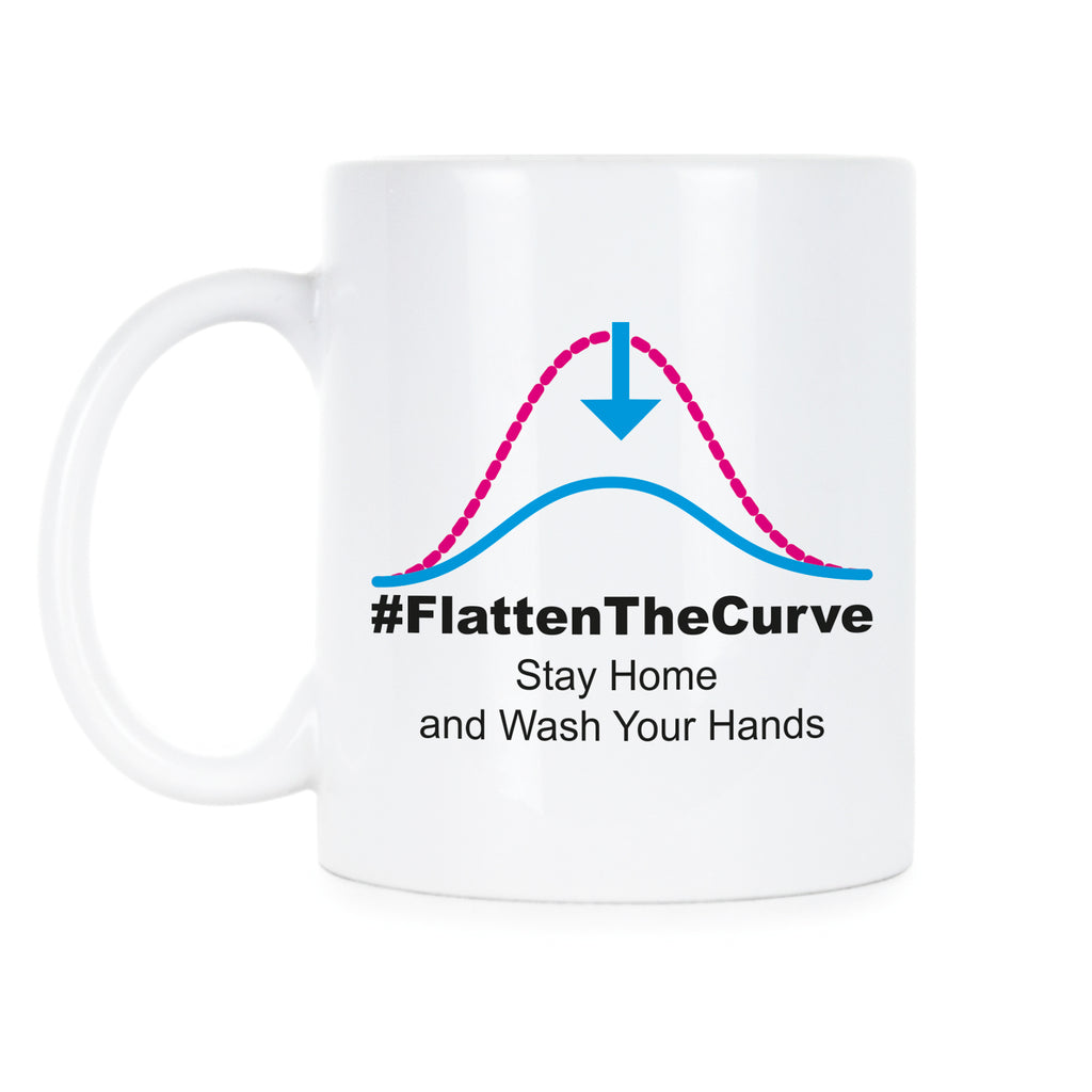 Flatten the Curve Mug Wash Your Hands Coffee Mug Coronavirus Mug
