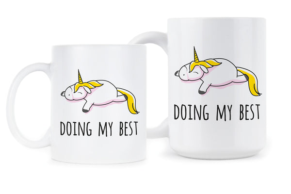 Im Doing My Best Mug Funny Unicorn Coffee Mug Gifts