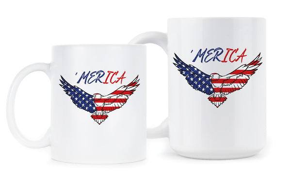 Merica Coffee Cup Patriotic Coffee Mugs Murica Mug