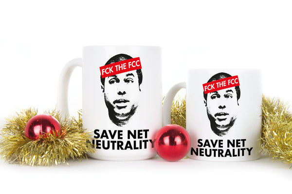 FCK THE FCC Mug Save Net Neutrality Coffee Mugs Keep The Internet Free Gift Cup Anti Ajit Pai