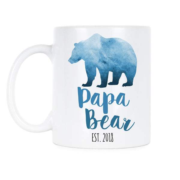 Papa Bear est 2018 Papa Bear Mug New Dad Mug Papa Bear Coffee Mug