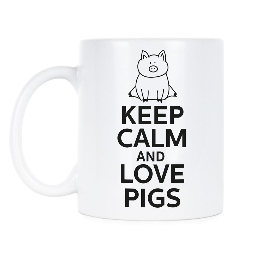 Keep Calm and Love Pigs Pig Coffee Mug Pig Lover Gifts