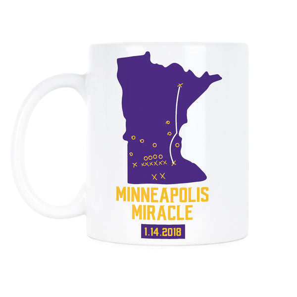 Minneapolis Miracle Gift Minnesota Vikings Coffee Mug Skol Vikings Mugs Vikings Playoffs Cup Gifts