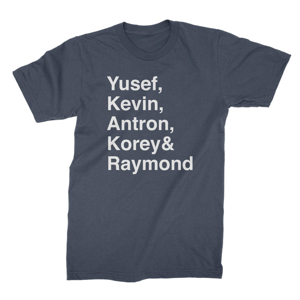 Exonerated 5 Shirt Yusef Kevin Antron Korey Raymond Tshirt