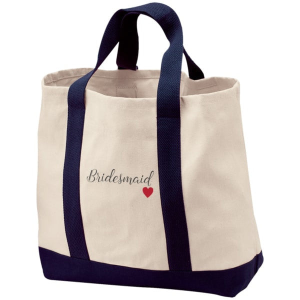 Bridesmaid Love Canvas Bag - Bridesmaid Gifts - Bridal Party Gifts - Wedding Party Gift Bags